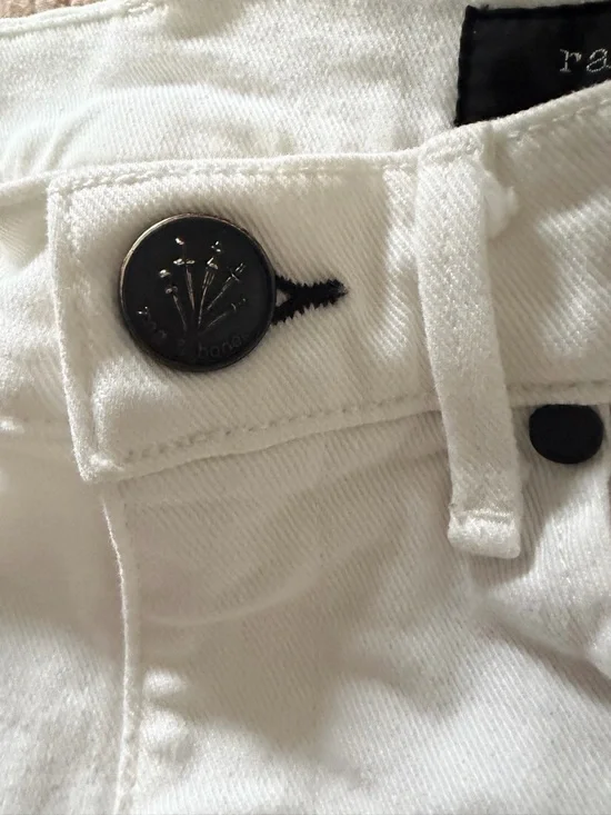 rag & bone Straight Leg White Jeans - Picture 8 of 13